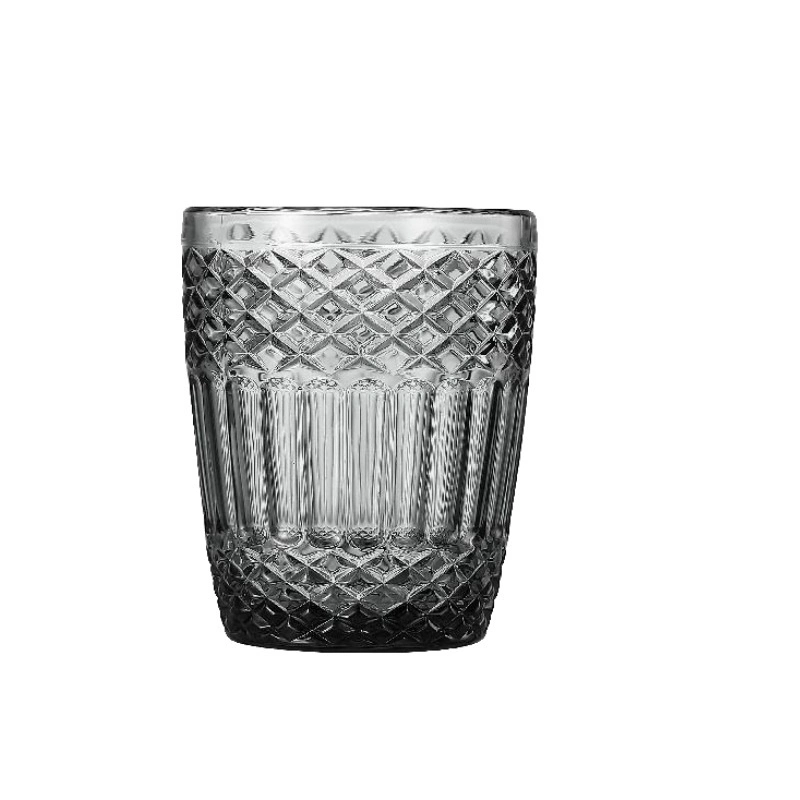 Custom Glass Cup Engraved Grain Cup Heat-Resistant Water Cup Tea Cup Embossed