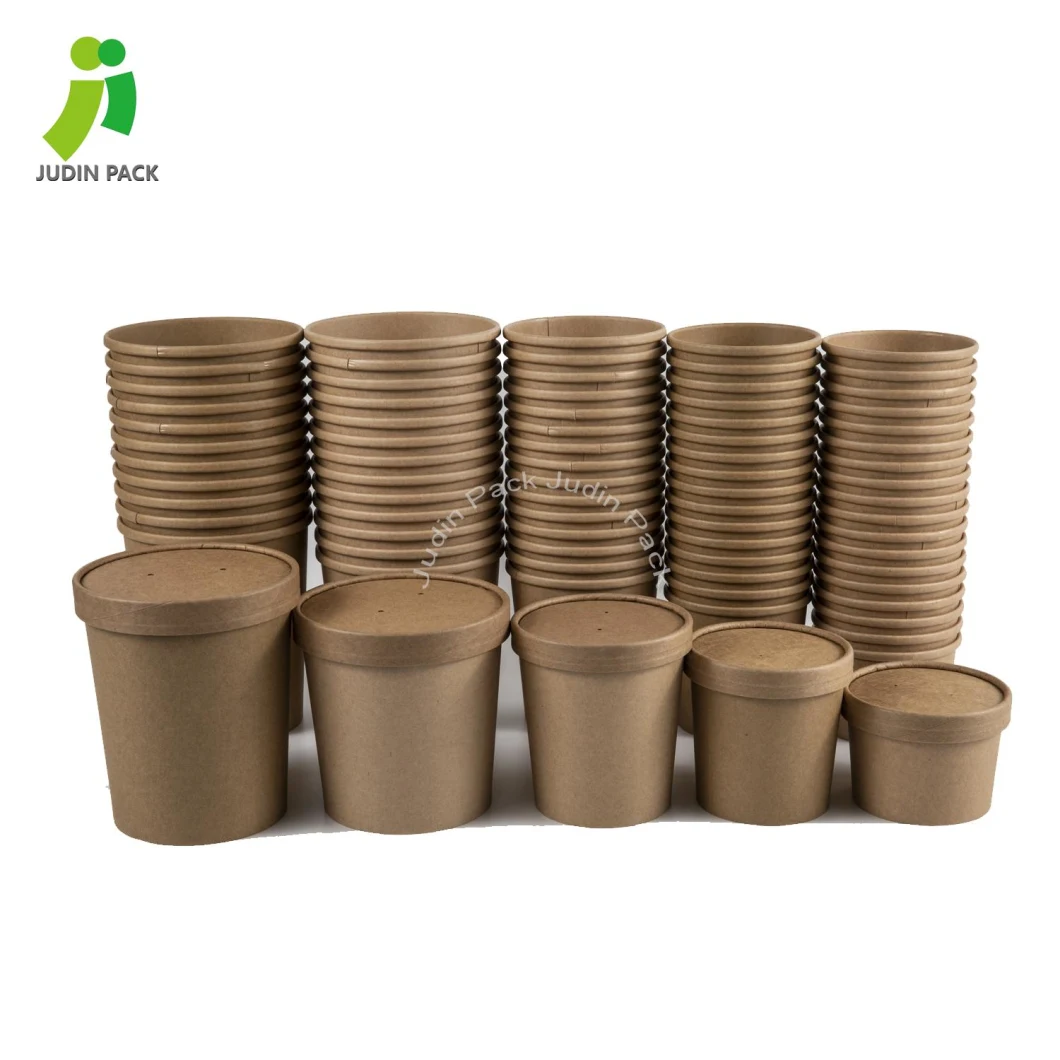 1100ml/1300ml Double Poly-Coated Paperboard Soup Cup