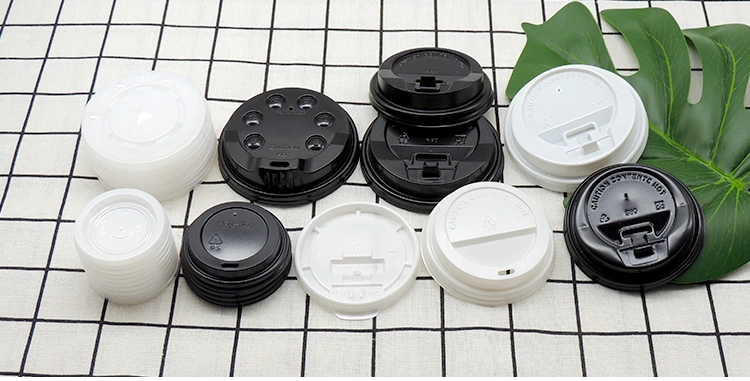 Yellow Disposable Paper Cup Lid for Hot Coffee Drinking