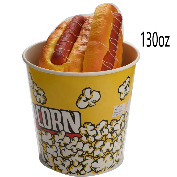 Custom 48oz 80oz Food Fried Chicken Paper Popcorn Cup Bucket