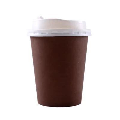 PLA 종이 퇴비화 가능한 커피 컵, 도매, 판촉 가격, 일회용 음료 컵, 맞춤형 인쇄 일회용 커피 컵, 이중벽